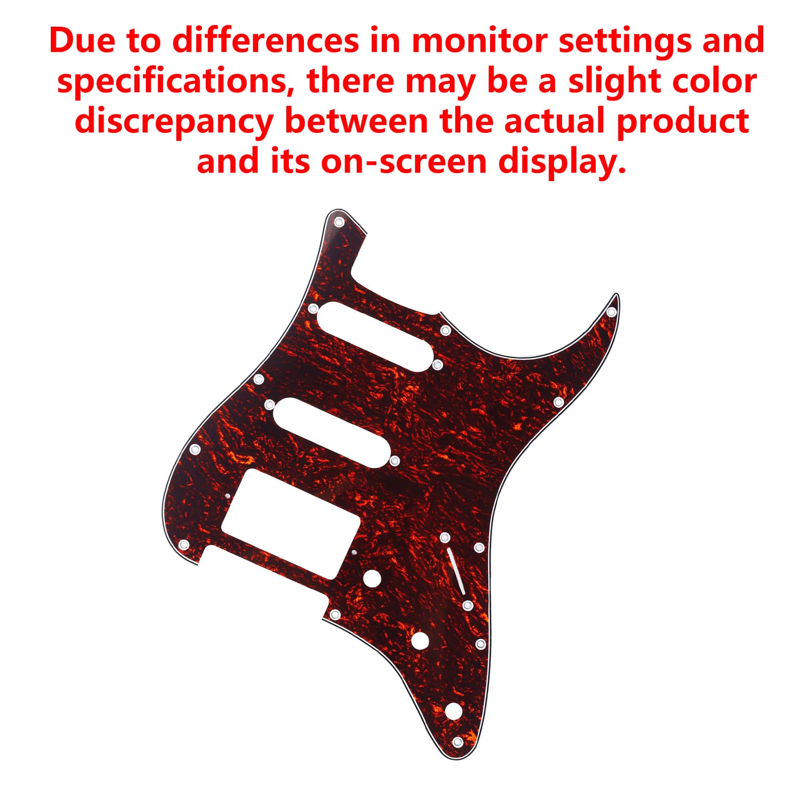 Amazon.com: Banworks 4 Ply Strat HSS Pickguard 11-Hole Electric